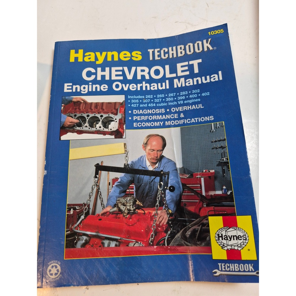 Haynes Chevrolet Engine Overhaul Manual Techbook V8 262-454 10305 DIY Repair